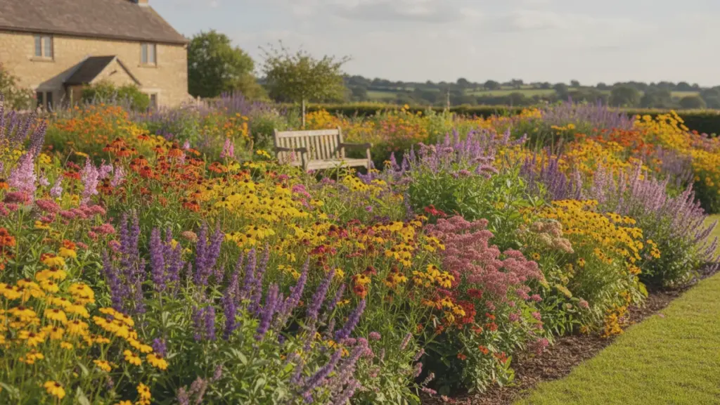 Vaste planten die bijna onophoudelijk de hele zomer bloeien
