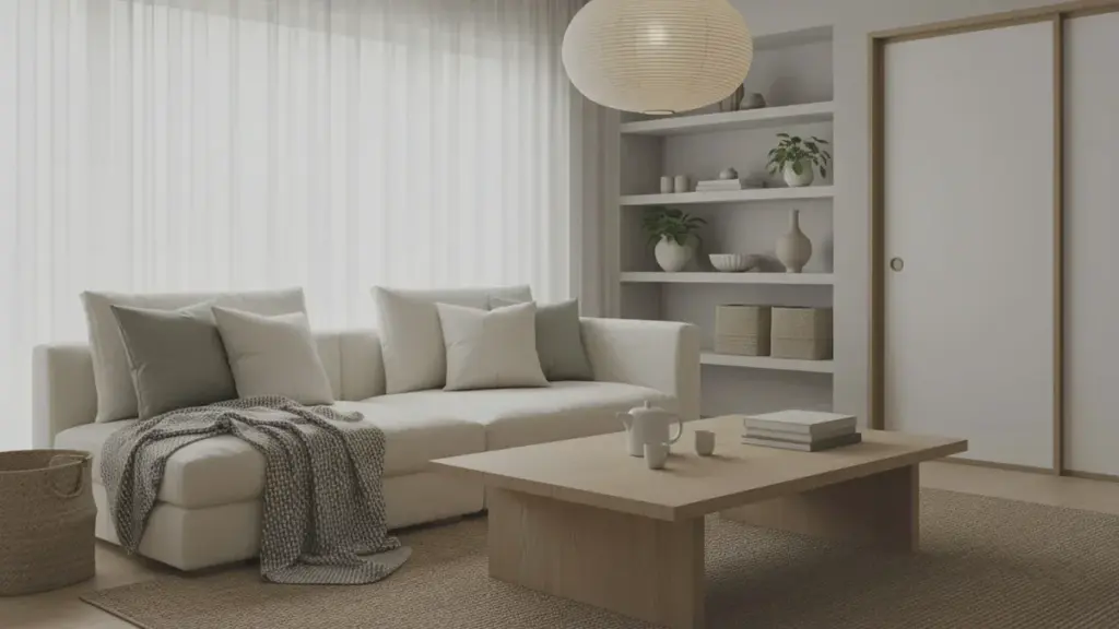 Hoe richt je een japandi-interieur in met natuurlijke materialen en neutrale kleuren