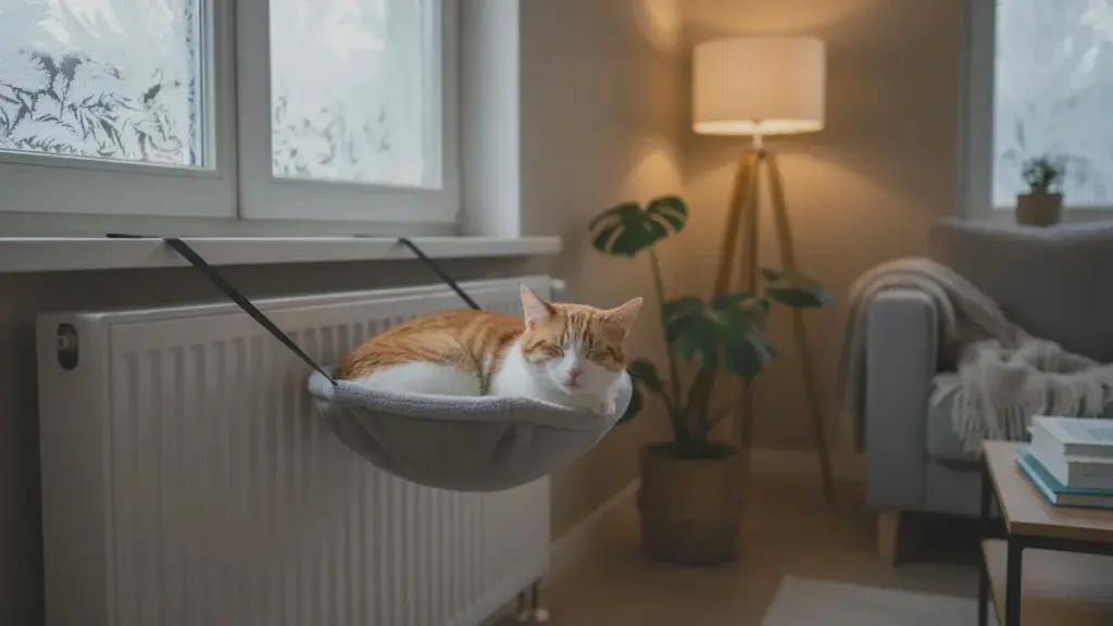 Waarom steeds meer katteneigenaars een hangmatje voor de radiator aanschaffen
